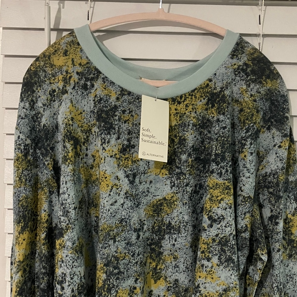 Alternative Blue and Yellow Long Sleeve Top - Picture 2 of 7